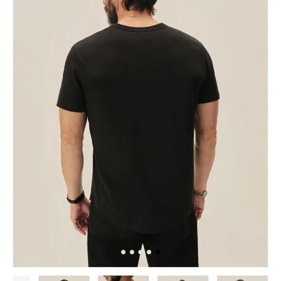 Buck Mason PIMA CURVED HEM TEE - Picture 3 of 8